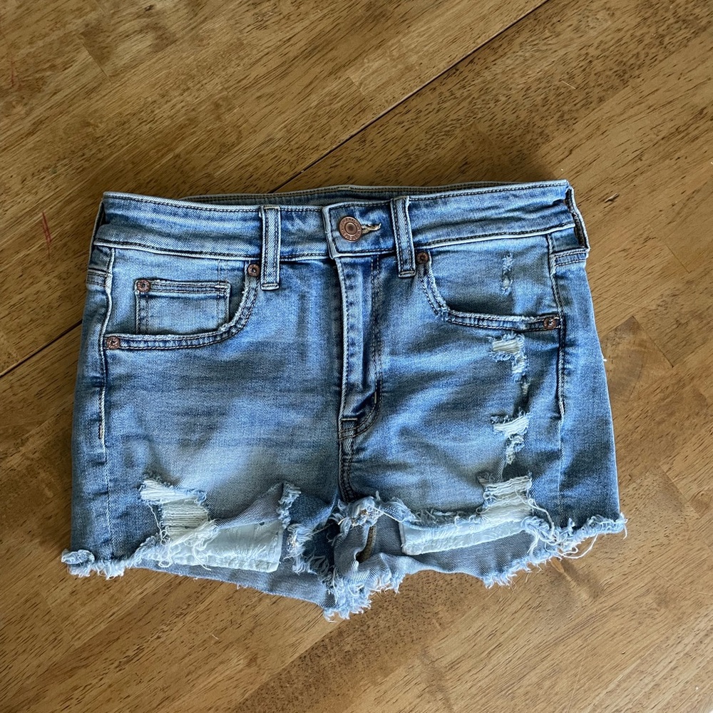 A&E Distressed Denim Shorts